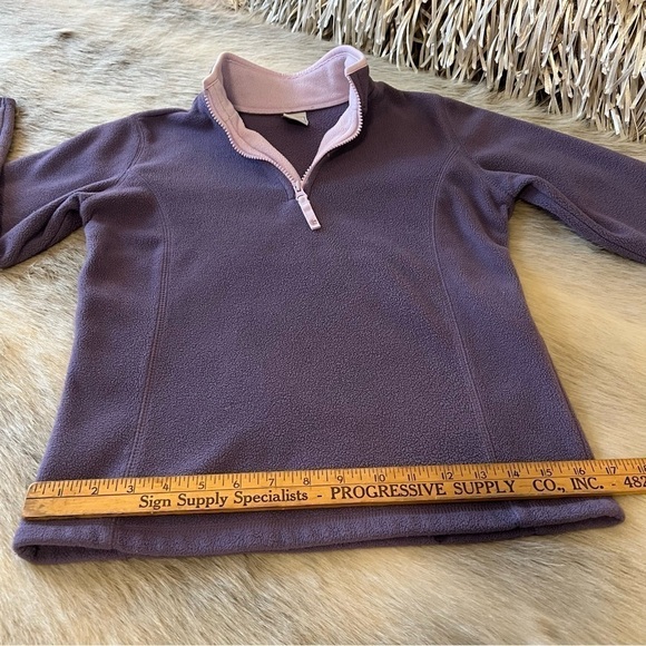 Vintage OLD NAVY Purple Lavender Y2K Fleece 1/2 Zip Long Sleeve - Picture 7 of 10